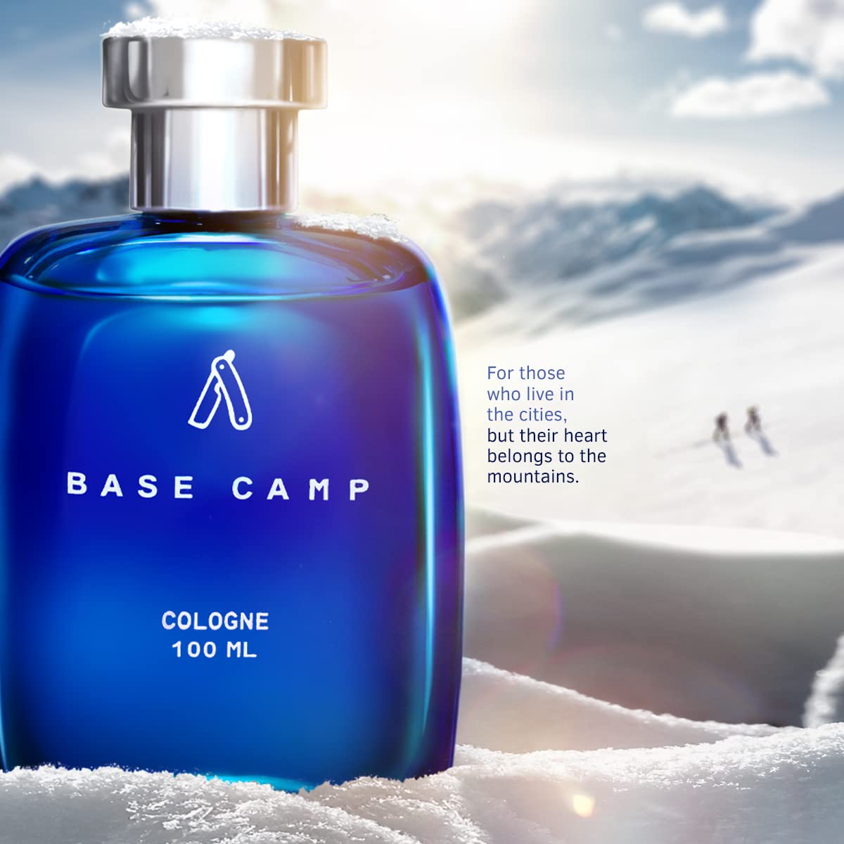 Ustraa Base Camp Cologne - 100 ml - Perfume for Men | Cool, Crisp Fragrance of the Mountains | Long-lasting | Zingy, Aquatic Notes with Fresh Masculine Fragrance perf from Ustraa