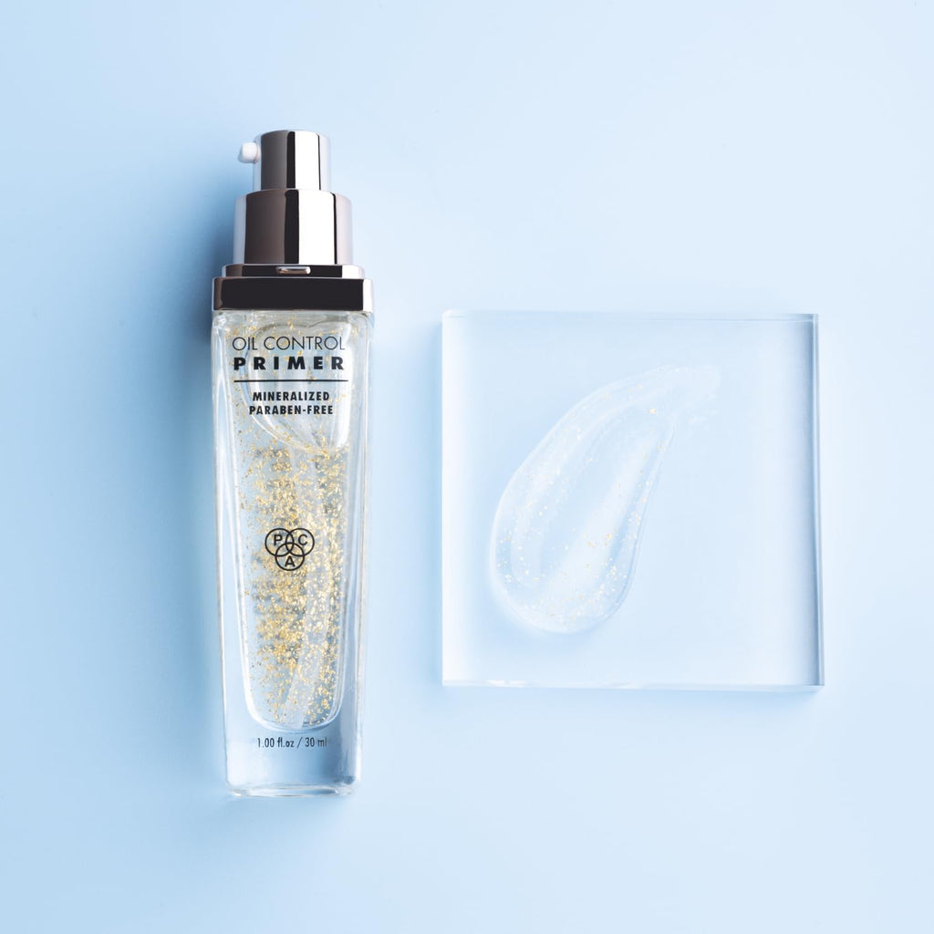 PAC Oil Control Primer for Face Makeup | Brightening Lip Color cream with Gold Flakes | Gives Smooth, Shiny & Glowing Skin | Paraben-Free | Face Primer for Combination Skin | 30 ml  from PAC