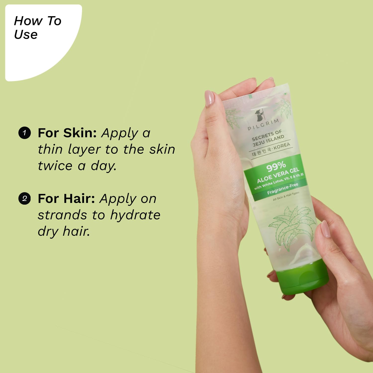 Pilgrim 99% Aloe Vera Gel | Discover Smooth Skin And Lustrous Hair (200gm)