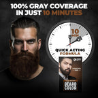 Beardo Beard Color For Men - Natural Dark Brown, 60ml | Long Lasting | No Ammonia | Easy to apply, No Stain Beard Hair Colour for men | Skin Friendly Hair dye | Full Grey Hair Coverage Beard Color color from BEARDO