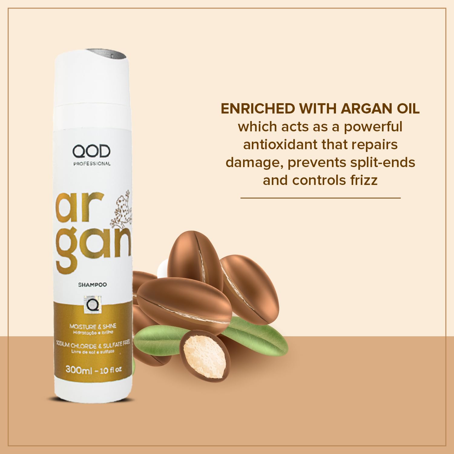 QOD Professional Argan Shampoo – 300ml  from QOD