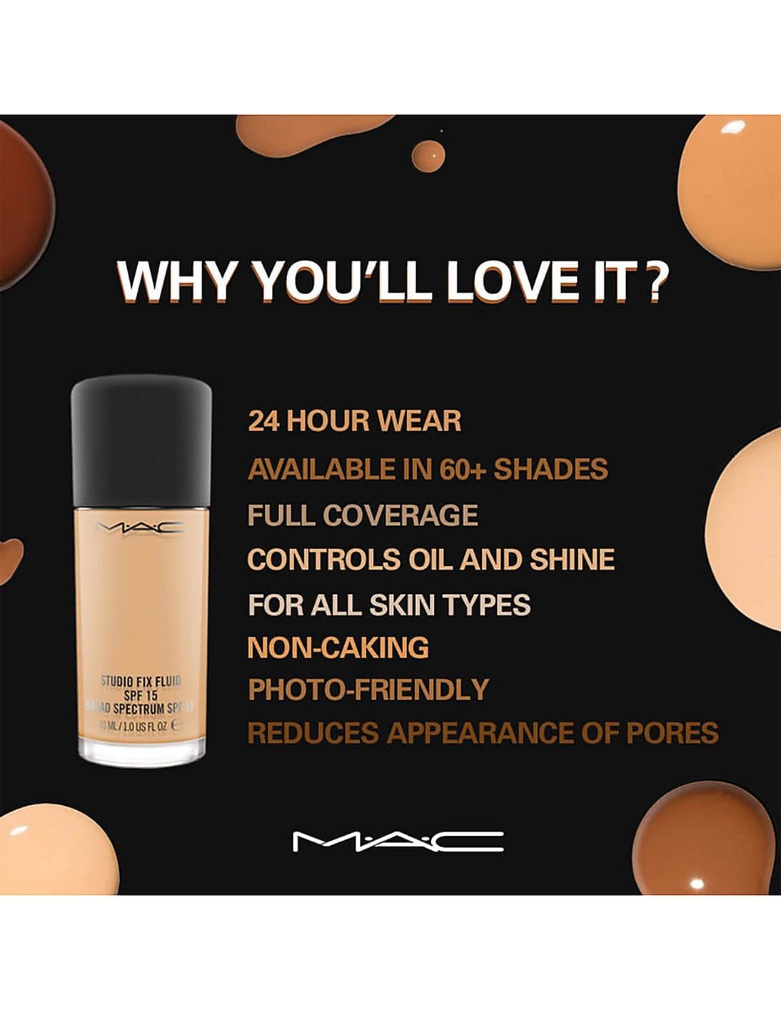 MeeTo Poreless Flawless Liquid Semi-Matte Foundation Makeup, Lightweight & Full Coverage, Hydrating Cream Concealer for Dark Circles and Blemishes, Improves Uneven Skin Tone, Creamy Beige Color, 40ml  from MeeTo