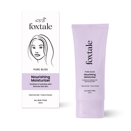 Foxtale Nourishing Face Moisturizer with Niacinamide for 24 Hr Hydration, Lightweight & Non-Sticky, For Soft & Glowing Skin, Men & Women, All Skin Types, 50 ml  from FoxTale