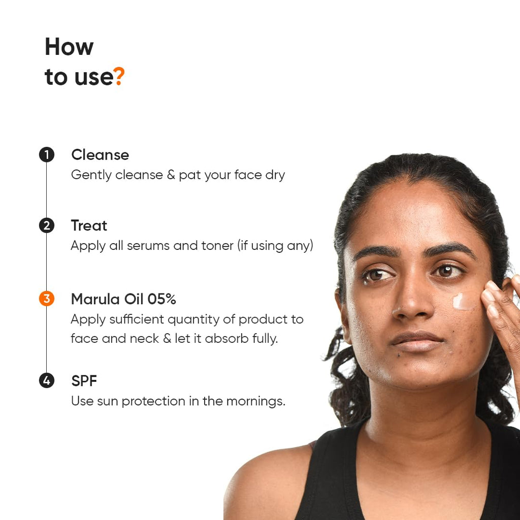 Minimalist Marula Oil 5% Face Moisturizer For Dry Skin With Hyaluronic Acid For Deep Nourishment & Hydration, For Men & Women (50gm)