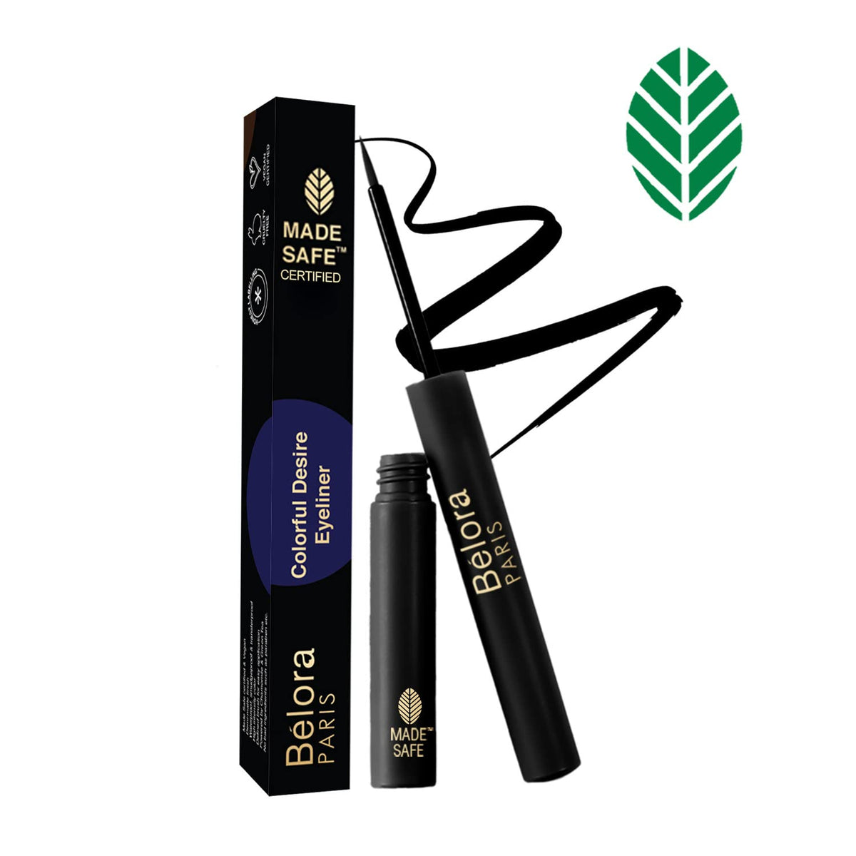 Belora Paris Colorful Desire Eyeliner | Matte Finish Liquid Eyeliner|Long stay 18 Hours | Smudgeproof |Waterproof | Intense Pigmentation -Sky High Blue  from Belora