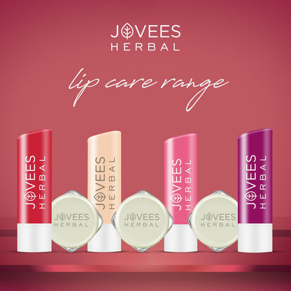 Jovees Herbal Strawberry High Gloss Lip Balm | With Vitamin E | 24 hour Moisture | Gives soft and smooth lips 5g  from JOVEES