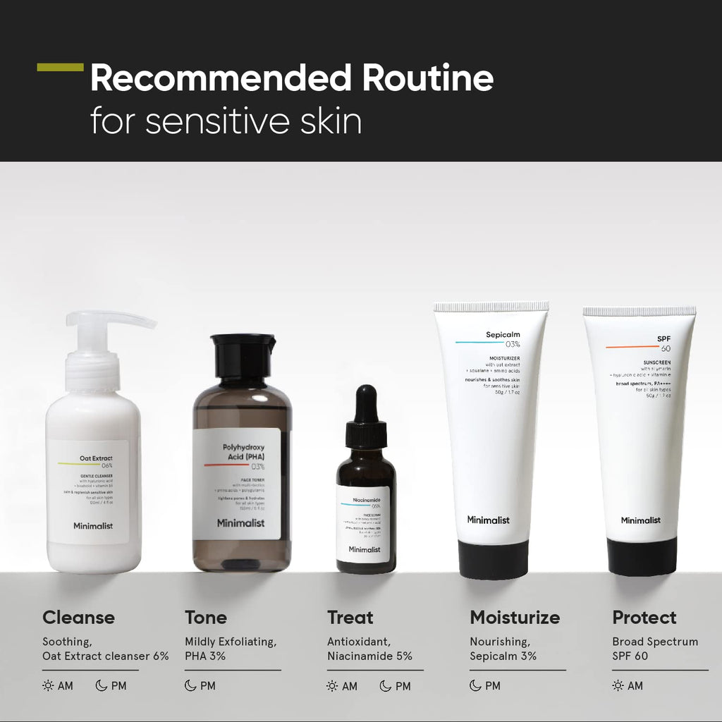 Minimalist Gentle Face Wash With 6% Oat Extract & Hyaluronic Acid For Sensitive Skin (Dry to Normal) | Sulphate Free | Non-Drying | Fragrance Free | Gentle Cleanser (120 ML)