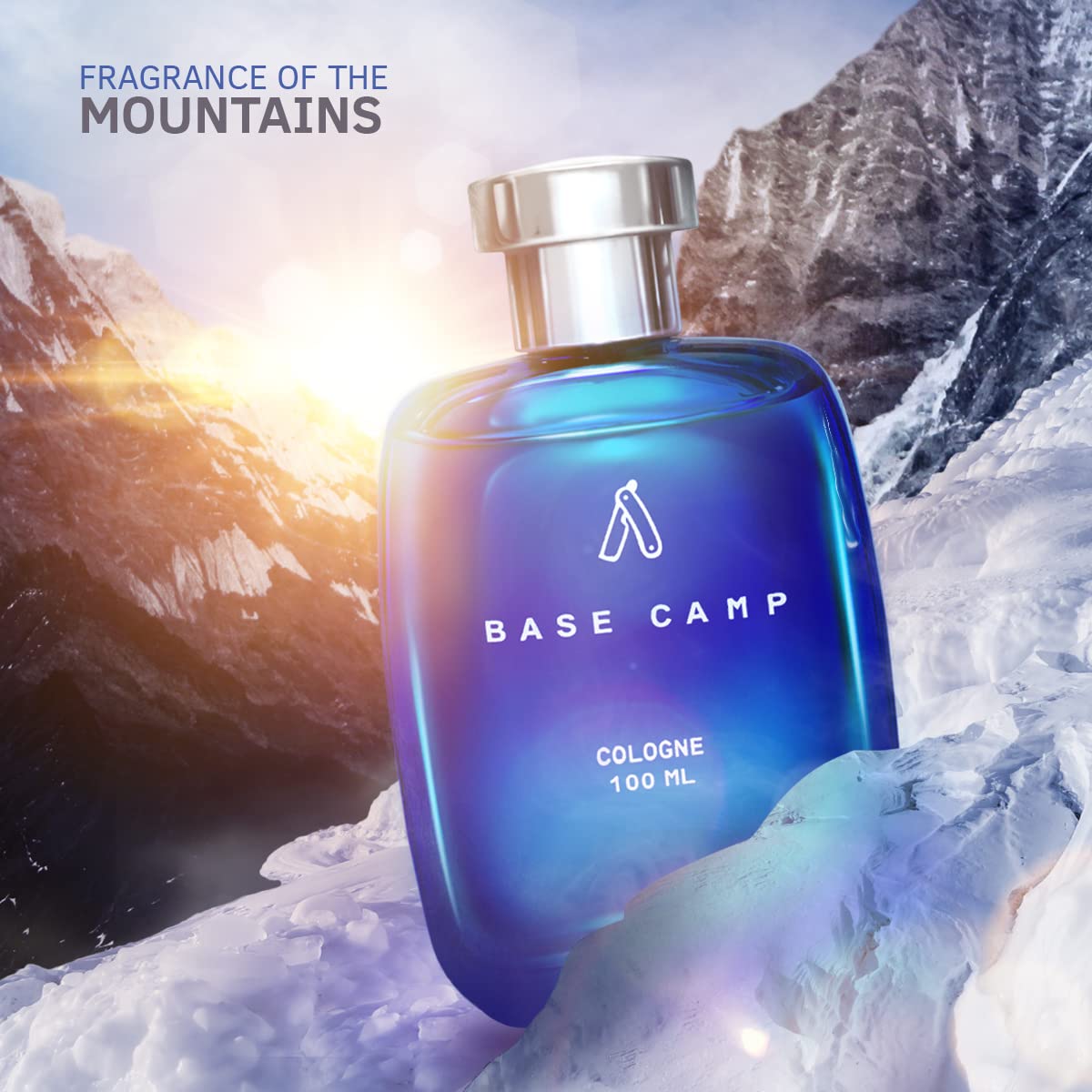 Ustraa Base Camp Cologne - 100 ml - Perfume for Men | Cool, Crisp Fragrance of the Mountains | Long-lasting | Zingy, Aquatic Notes with Fresh Masculine Fragrance perf from Ustraa