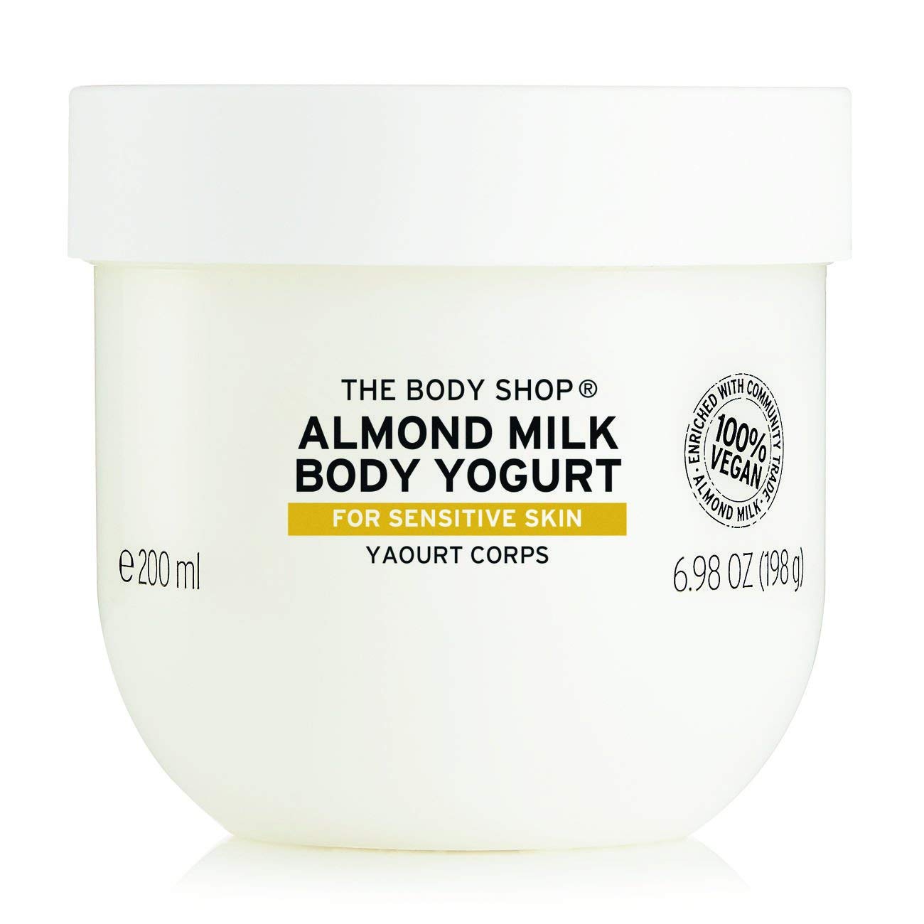 The Body Shop Vegan Body Yogurt Almond Milk Cream, 200ml Body cream from The body Shop