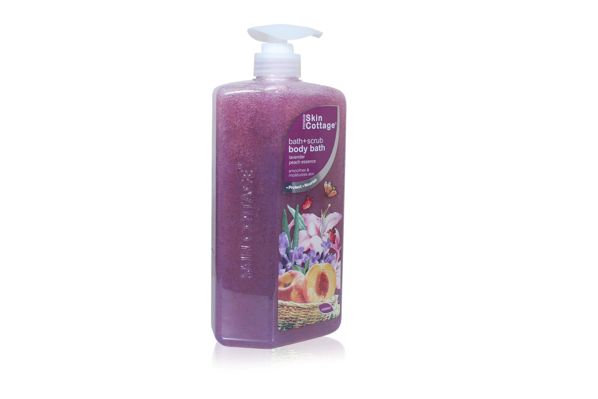 Skin Cottage Lavender Peach Essence Bath Scrub - Exfoliating Body Wash with Apricot Kernel and Jojoba Beads ( 1000 ml )  from Skin Cottage