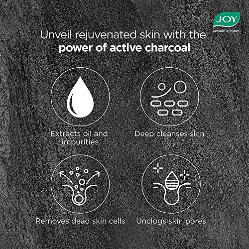 Joy Charcoal Face Wash for Oil Control & Dirt Removal (150ml) | Fights Pollution, Blackheads, Acne & Pimples | Activated Charcoal Face Wash For Oily Skin For Men & Women  from JOY