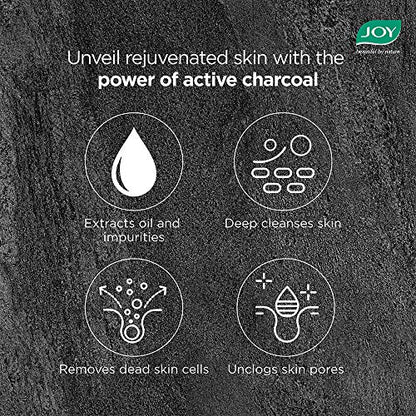 Joy Charcoal Face Wash for Oil Control & Dirt Removal (150ml) | Fights Pollution, Blackheads, Acne & Pimples | Activated Charcoal Face Wash For Oily Skin For Men & Women  from JOY