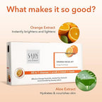 Sara 4-Step Fruit  Orange Facial Kit Perfect Glow Booster & Prevent Acne | All In 1- Cleanser, Scrub, Cream And Mask | All Skin Types | Perfect For Men & Women cleanser from SARA BEAUTY