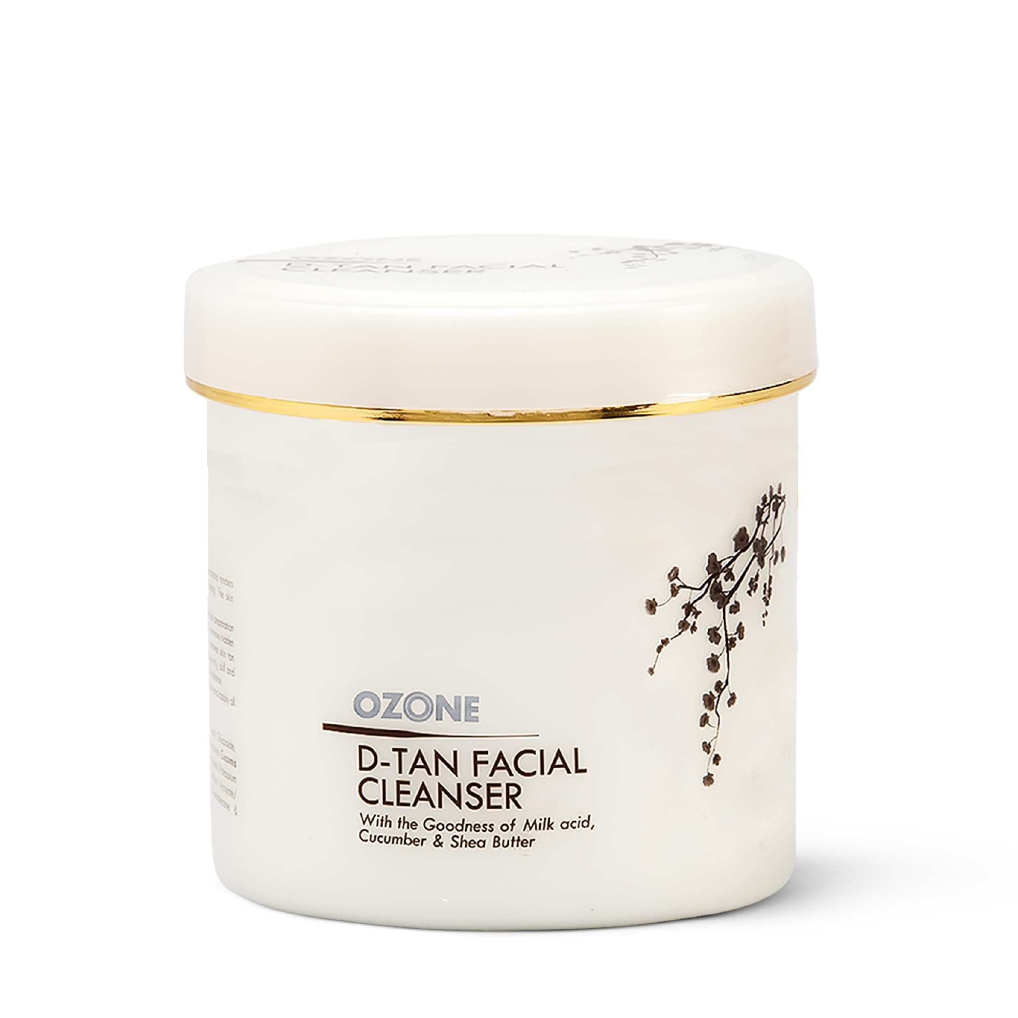 Ozone D-Tan Facial Cleanser | Tan Removal & Uneven Skin Tone | Enriched with Cucumber, Shea Butter & Milk | All Skin Types | For Men & Women | Tan removal for face & body