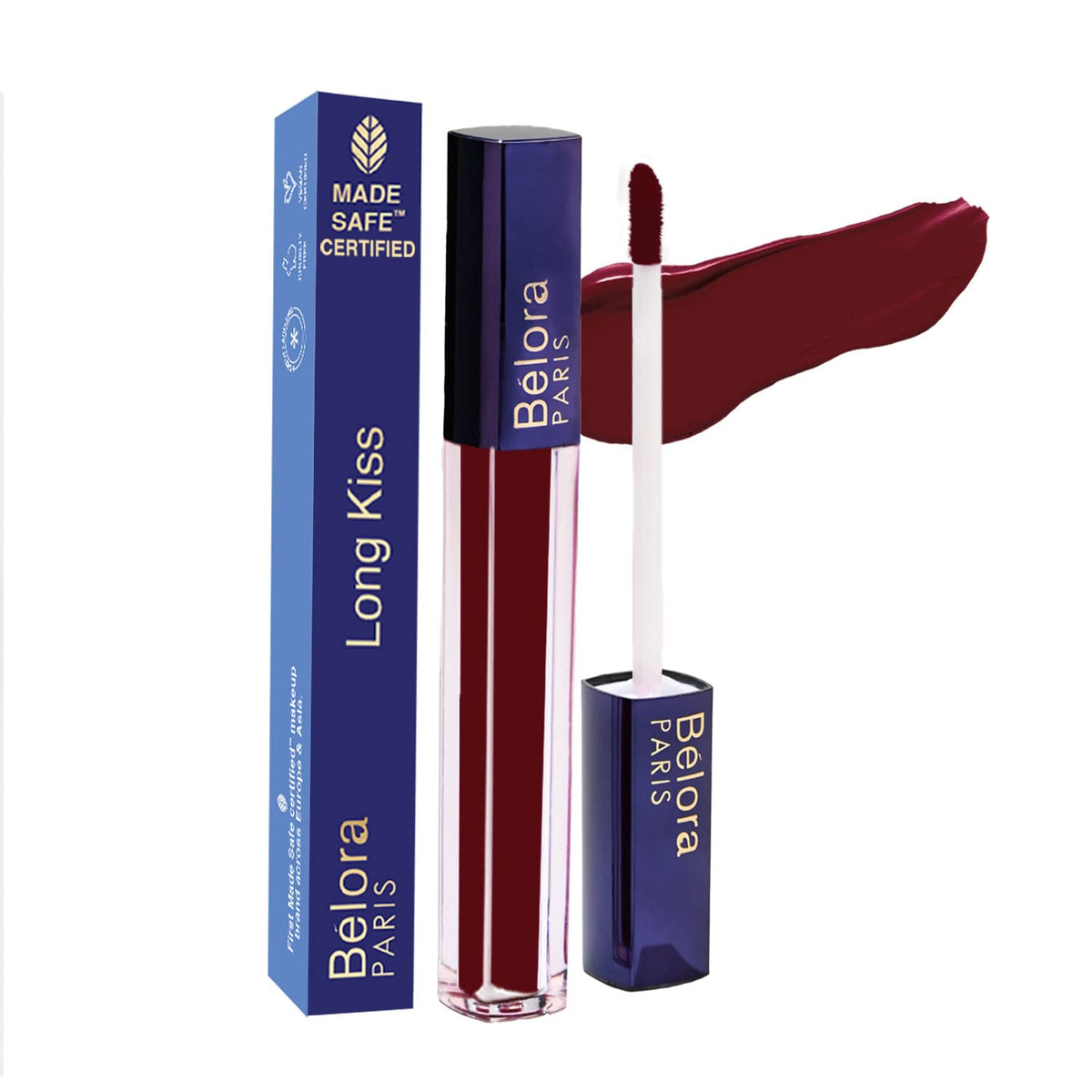 Belora Paris Long Kiss | Liquid Matte Lipstick |Non-Drying| Long Stay 18 hours|100% Matte| Vitamin E |Jojoba Oil| Vegan-Sweet Kiss lipstick from Belora paris