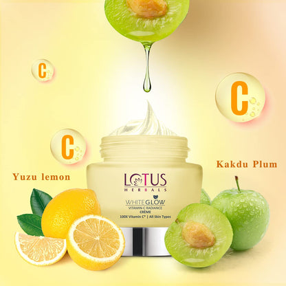 Lotus Herbals WhiteGlow Vitamin C Radiance Cream | SPF 20 | For Dark Spots & Dull Skin | Anti- Pollution | 50g  from Lotus