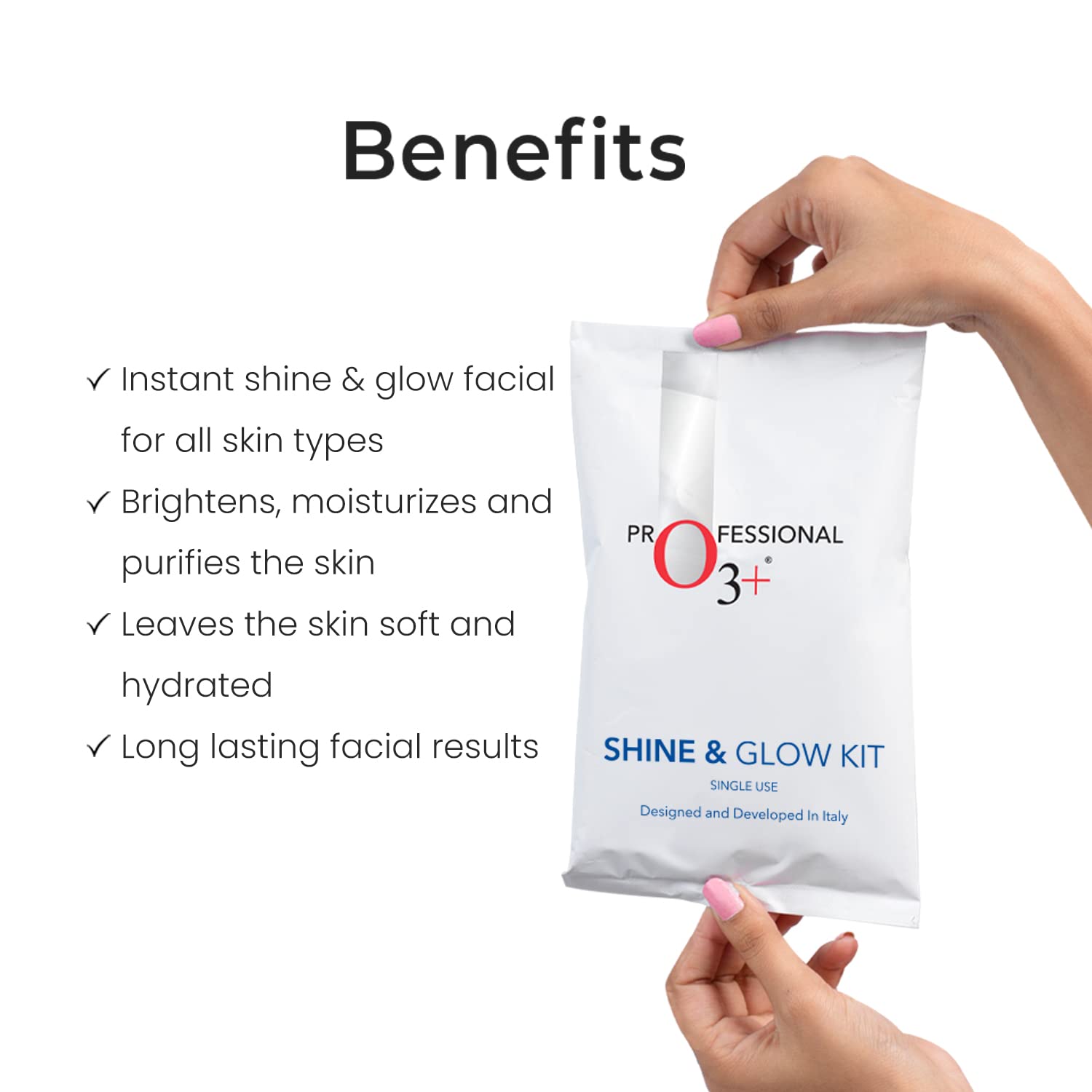 O3+ Shine & Glow Mono Dose Facial Kit (32g+6ml)  from O3+