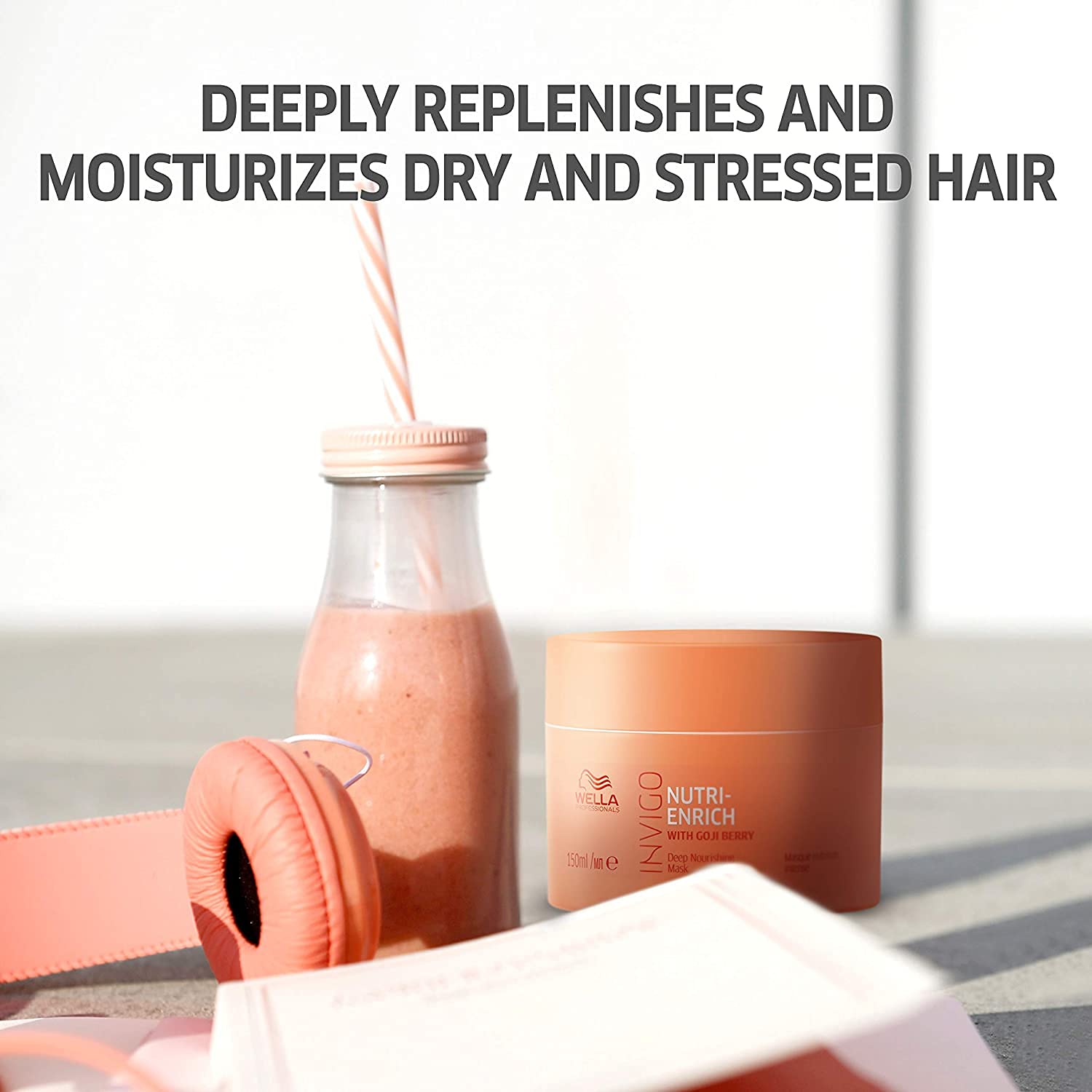 Wella Professionals Invigo Nutri-Enrich Hair Mask | 150 ml | Nourishing, Hydrating Hair Treatment for Dry & Damaged Hair | With Goji Berry Nutrients  from WELLA PROFESSIONALS