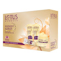 Lotus Herbals Radiant Gold Facial Kit For Instant Glow With 24K Pure Gold & Papaya,4 Easy Steps, (Multiple Use)170g (Pack of 1)  from Lotus