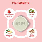 Jovees Herbal Strawberry Moisture Surge Lip Balm | 24 Hour Hydration | Rejuvenates Dry and Chapped Lips | Gives Soft & Shiny Lips 8g  from JOVEES