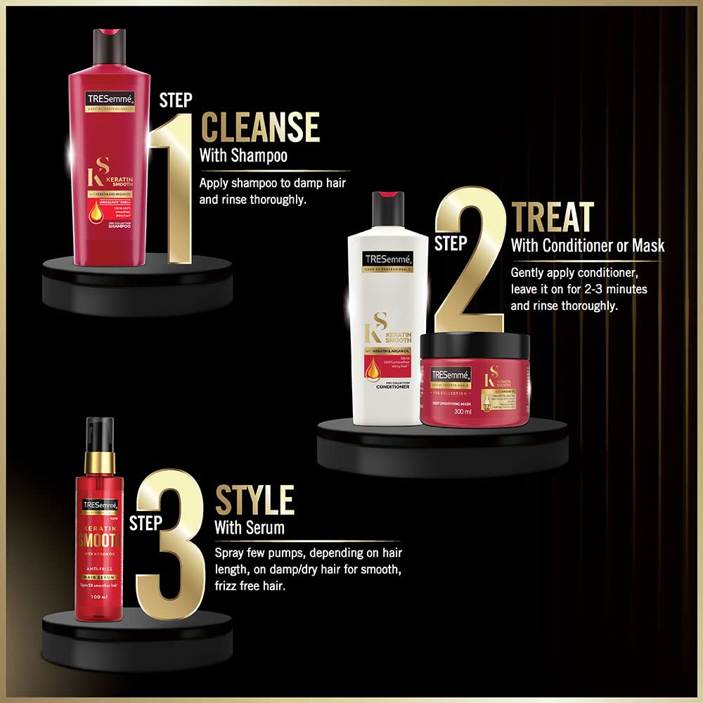 TRESemme Keratin Smooth Shampoo 185 ml (Pack of 2)  from TRESemme