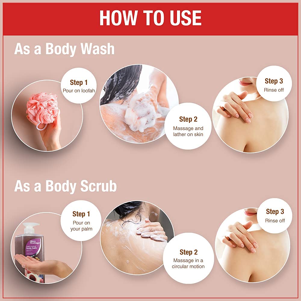 Skin Cottage - Body Bath Scrub Peach Berry 1000Ml  from Skin Cottage