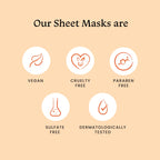 Foxtale- (Pack of 3) Facial Mask Set for Glowing Skin | Serum Mask for Boosting Collagen, Brightening, Tan Removal, Hydration | Vitamin C, Niacinamide, Hyaluronic Acid | Sheet Mask Combo for Women,Men  from FoxTale