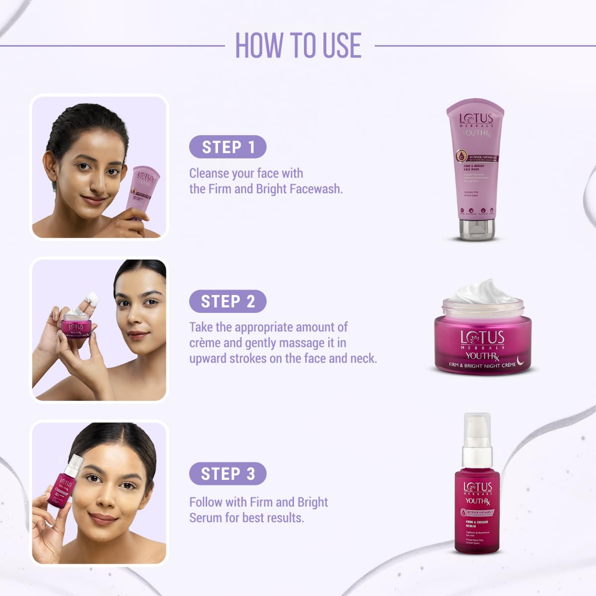 Lotus Herbals YouthRx Firm & Bright Night Cream | Bakuchiol Retinol & Vitamin C | Anti Ageing & Brightening | 50g  from Lotus