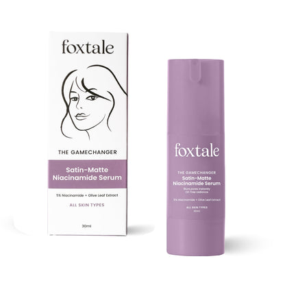 Foxtale 5% Niacinamide Face Serum | Fades Blemishes & Acne Marks | Reduce Dark Spots | Controls Oil and Brightens Skin | Lightweight & Non-sticky | All Skin Types | Men & Women - 30ml Face serum from FoxTale