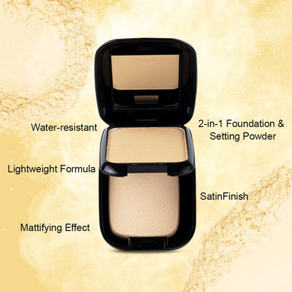Daily Life Forever52 Dual Wet and Dry Compact With Sponge and Mirror (12g, Ivory)  from Forever52