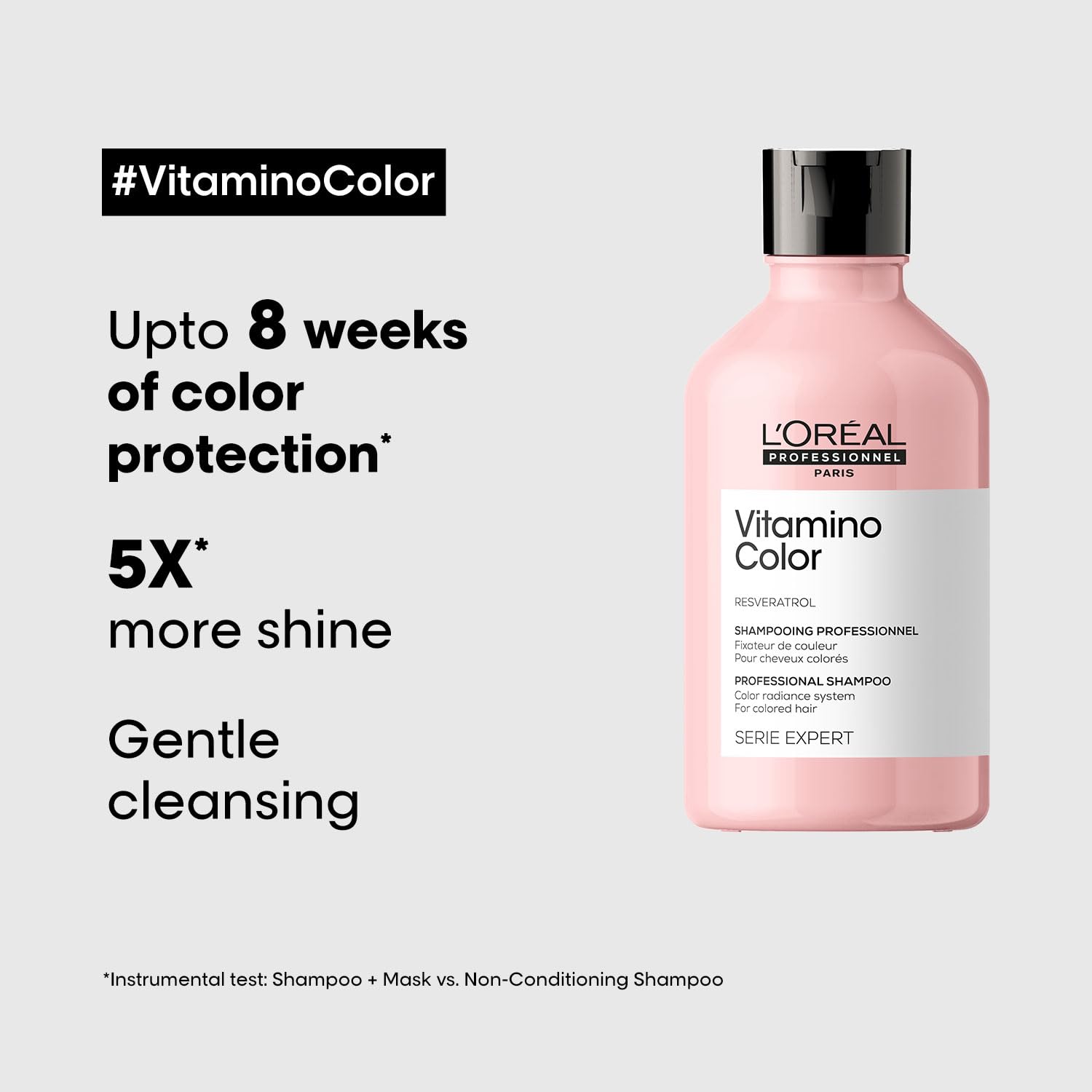 L'OREAL PROFESSIONNEL PARIS Vitamino Color Shampoo For Coloured Hair, 300Ml|Professional Color Protect Shampoo |Coloured Protection Shampoo With Uv Protection Shampoo from loreal pro paris