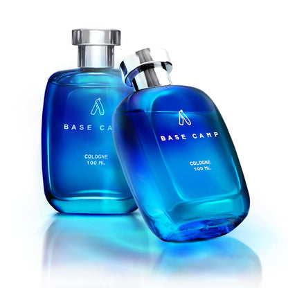 Ustraa Base Camp Cologne - 100 ml - Perfume for Men | Cool, Crisp Fragrance of the Mountains | Long-lasting | Zingy, Aquatic Notes with Fresh Masculine Fragrance perf from Ustraa