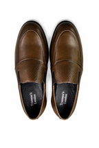 Trueman's London Men’s Apron Toe Loafers | Crust Leather