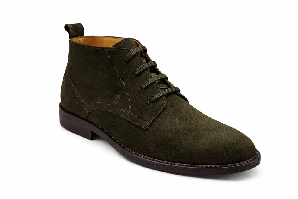 Trueman's London Men’s Chukka Boots | Suede Leather