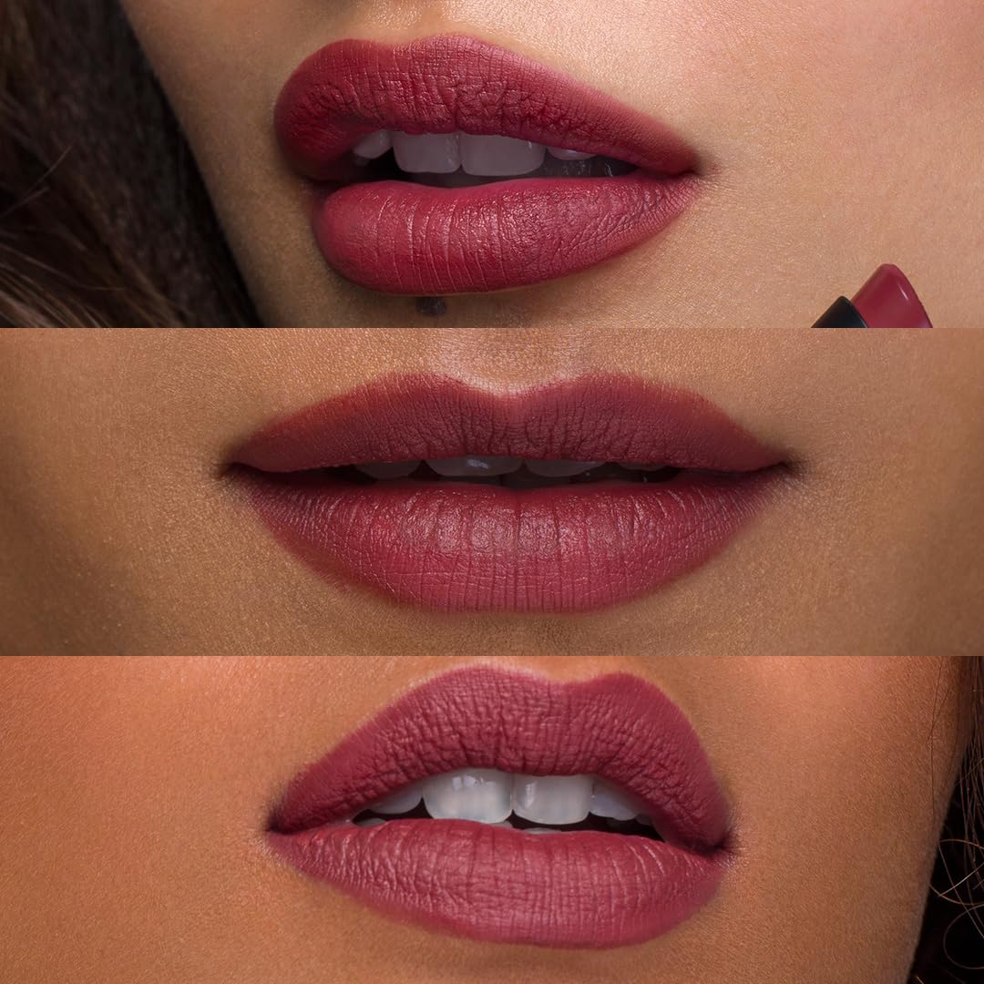 SUGAR Cosmetics Nothing Else Matter Longwear Matte Lipstick | Lasts Up To 8+ Hours| 100% Vegan | 3.2gm - 12 Teak Over (Purple Brown, Brown Burgundy)  from SUGAR Cosmetics