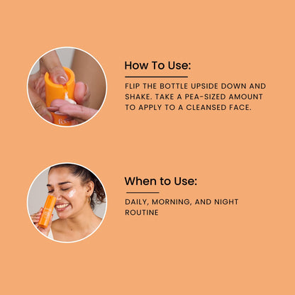 Foxtale 15% Vitamin C Face Serum for Glowing Skin | Pure L-Ascorbic Acid and Vitamin E | Brightening Serum for Dark Spots,Dull Skin,Uneven Skin Tone | All Skin Types | 30 ml  from FoxTale