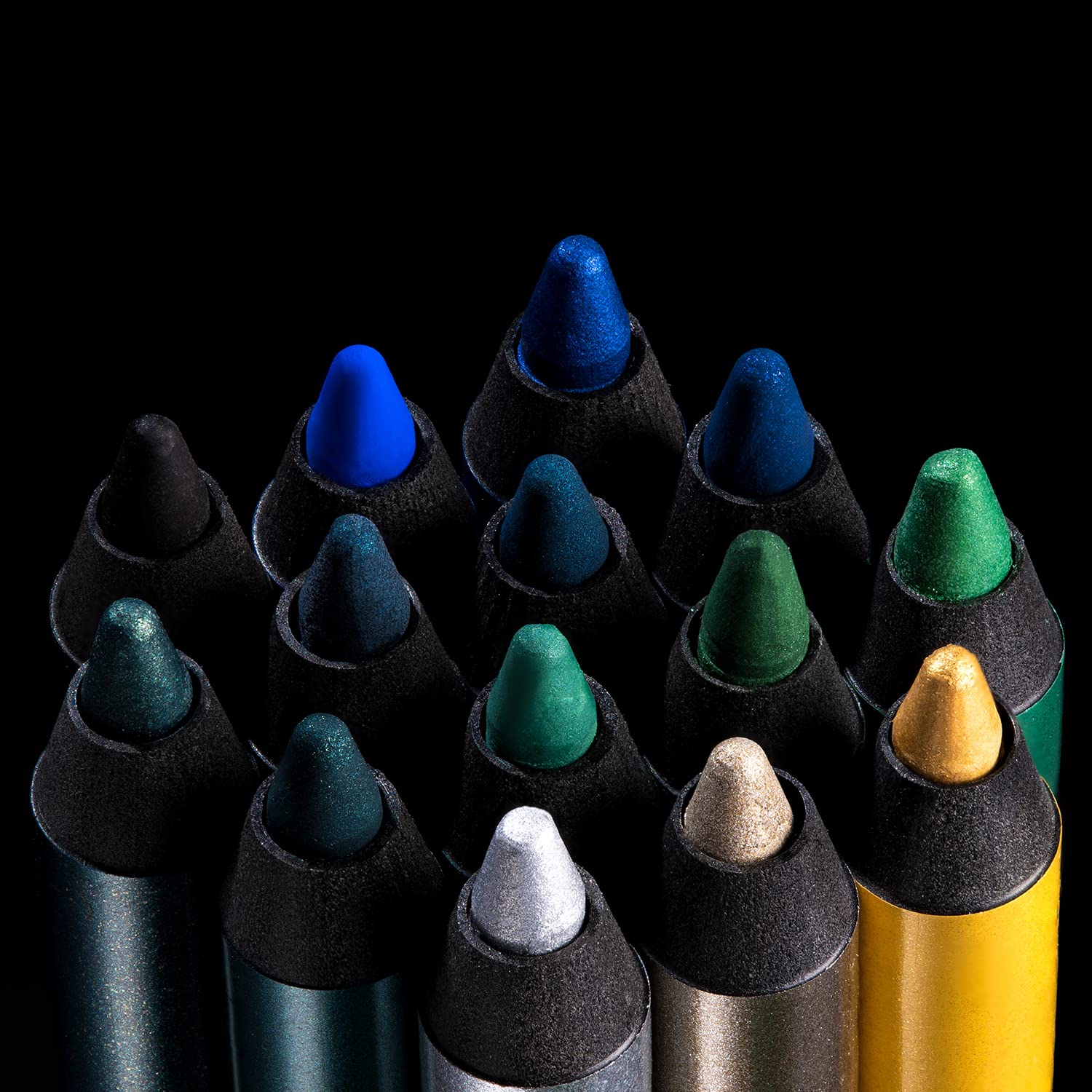 PAC Stay4Ever Gel Eye Pencil (Lush Green) | Long Lasting Eyeliner Waterproof | Smudge Proof & Transfer Proof Bold Eye Makeup | Quick Drying Kajal Pencil with Metallic Rich Intense Colour | Eyeshadow for women  from PAC