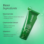 Foxtale Refreshing Face Wash for Deep Cleansing with Niacinamide, Hydrates & Brightens, Non-Drying Cleanser for Glowing Skin, Men & Women, For All Skin Types - 100 ml face Wash from FoxTale