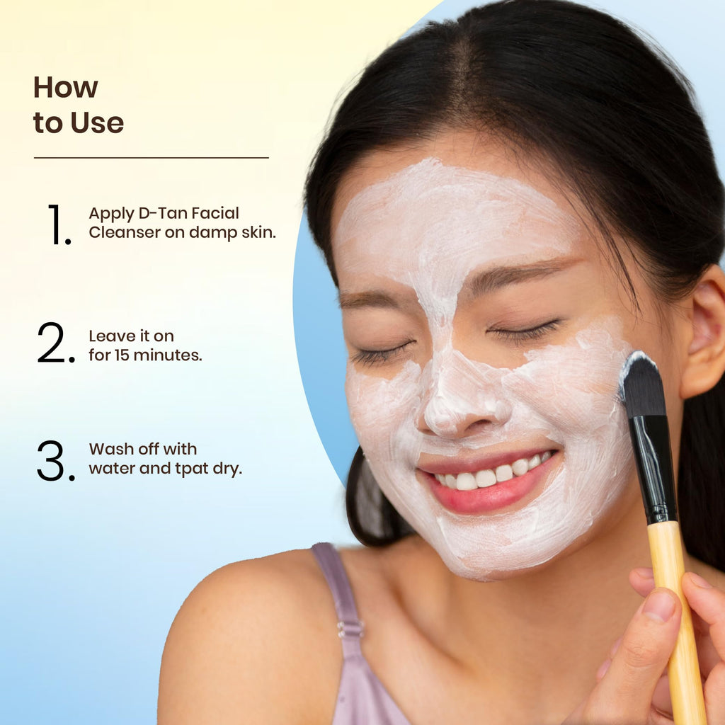 Ozone D-Tan Facial Cleanser | Tan Removal & Uneven Skin Tone | Enriched with Cucumber, Shea Butter & Milk | All Skin Types | For Men & Women | Tan removal for face & body