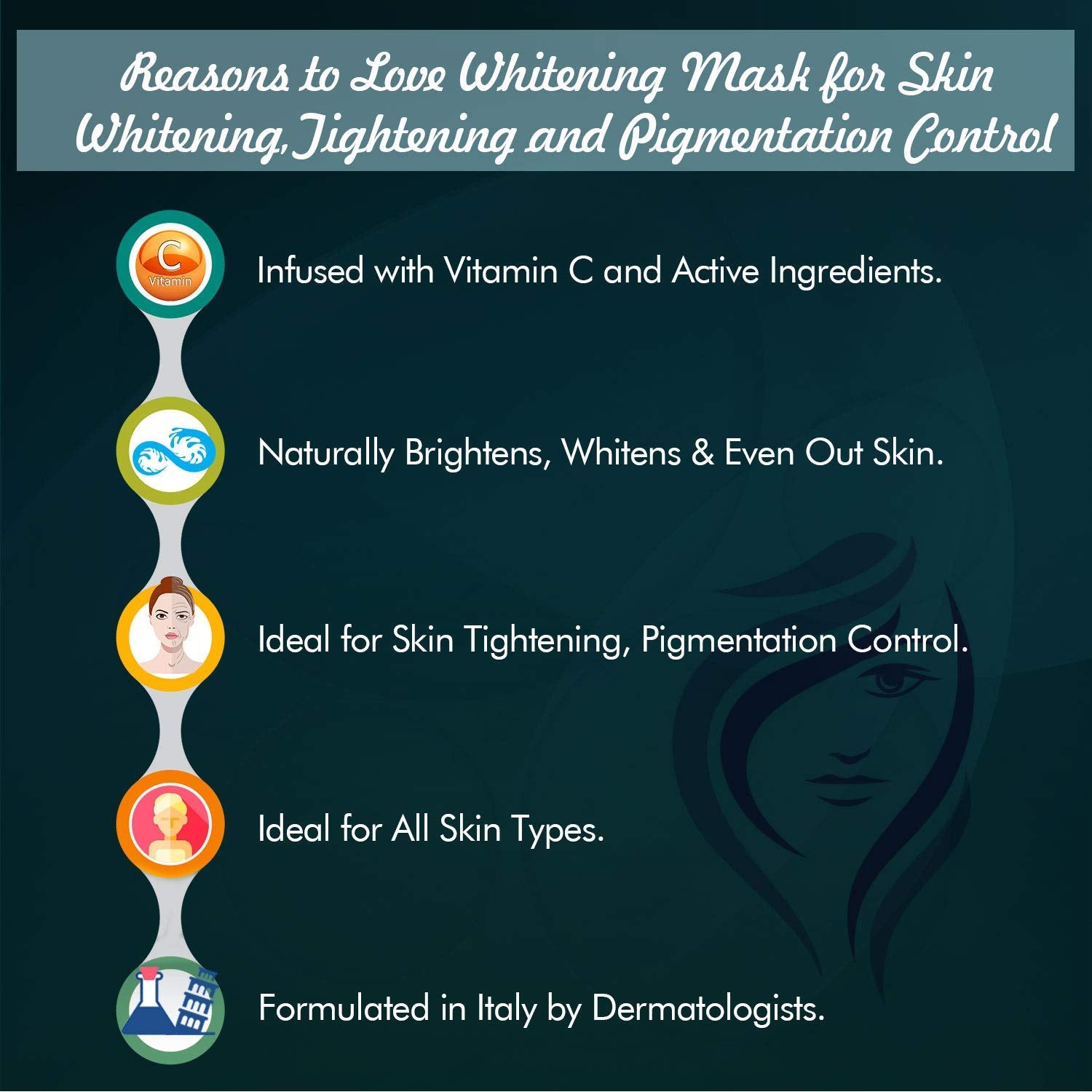 O3+ Whitening Mask for Skin Whitening, Tightening and Pigmentation Control (50gm)  from O3+
