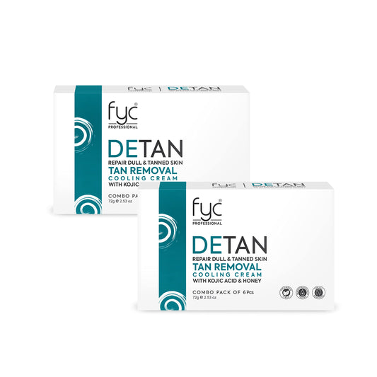 FYC Professional  DETAN TAN REMOVAL COOLING CREAM for REPAIR DULL & TANNED SKIN COMBO PACK OF 2  from FYC
