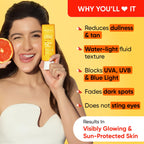 DOT & KEY Vitamin C + E Super Bright Sunscreen Spf 50|Water-Light,UVA/UVB & Blue Light Protection|For Even Toned & Glowing Skin|With Liquid Spf 50+++|No White Cast,|For All Skin Types|50G,Pack Of 1 sunscreen from DOT & KEY