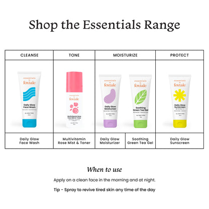 Foxtale Essentials Multivitamin Rose Mist & Toner with Niacinamide, Rose Extract, Vitamin C, Brightens and Hydrates Skin, Lightweight & Fast-Absorbing, For All Skin Types, Men & Women, 100 ml  from FoxTale