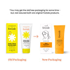 Foxtale Glow Sunscreen SPF 50 PA++++ Lightweight with Vitamin C and Niacinamide | Fast Absorbing | UVA and UVB filters Prevents Tanning | No White Cast | Non-Greasy | For Men & Women | All Skin Types - 50 ml sunscreen from FoxTale