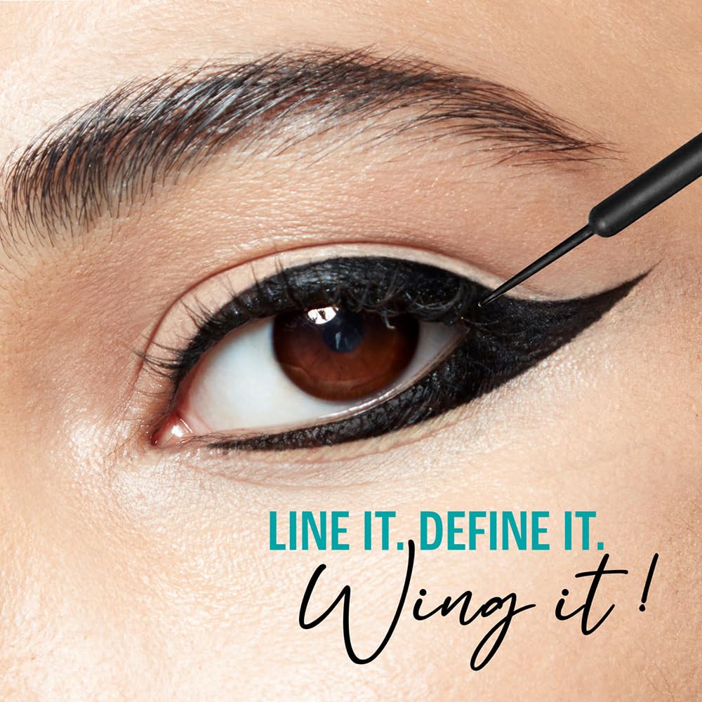 Lakme Eyeconic Liquid Eye Liner, Black, Long Lasting Matte Waterproof Liner - Smudge Proof, Transfer Proof Eye Makeup for 24 hrs, 4.5 ml  from LAKMÉ