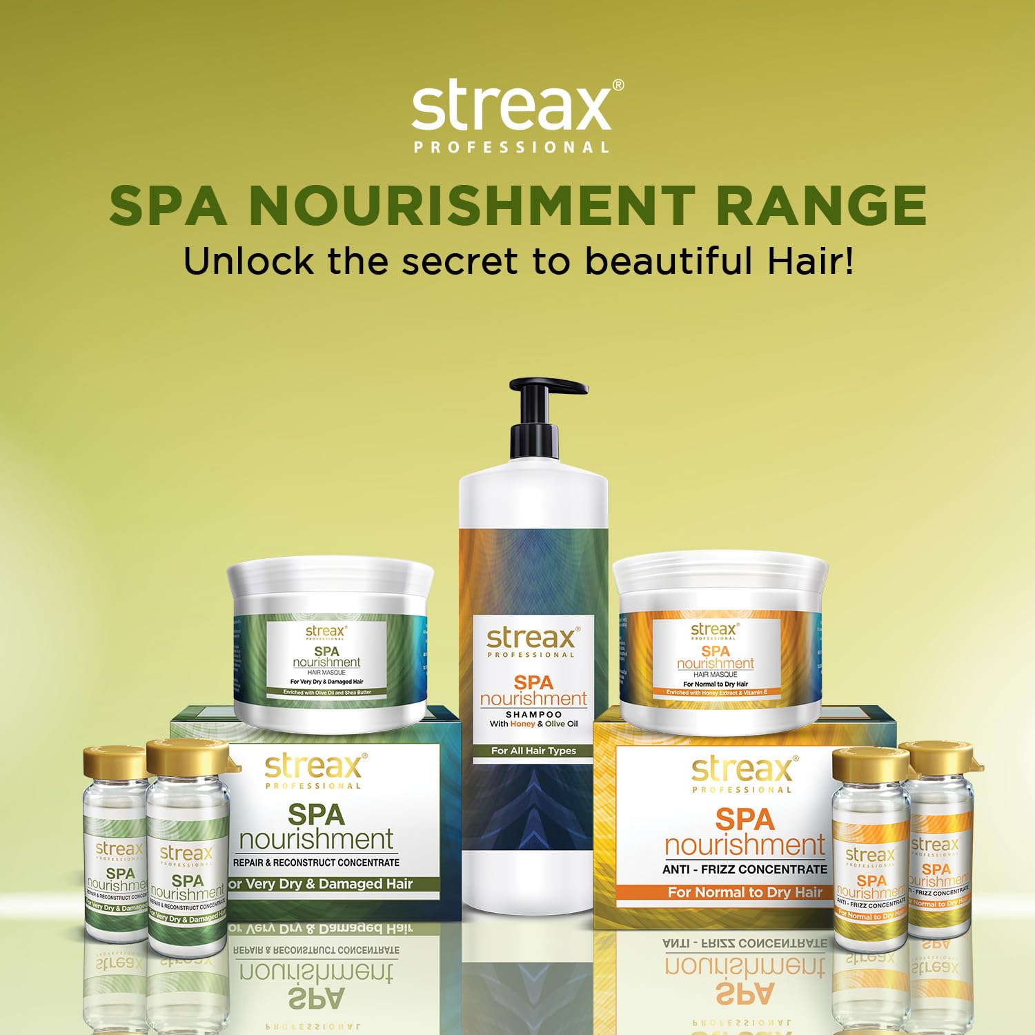 Streax Professional Spa Nourishment Hair Masque for Women|For Very Dry & Damaged Hair|With Olive Oil & Shea Butter|Moisturises, Revitalizes & Helps strengthen Chemically Treated Hair|200g  from Streax Professional