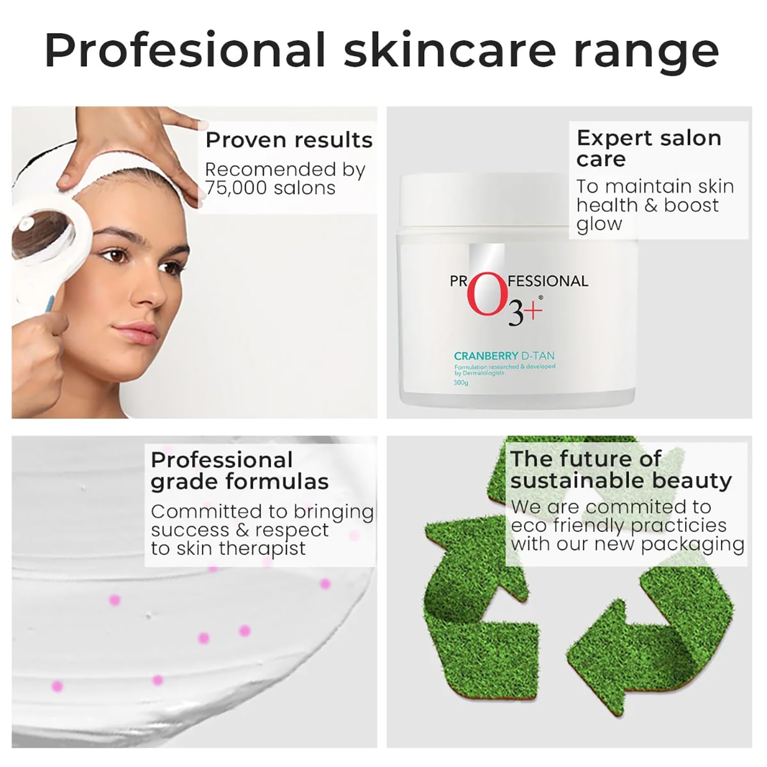 O3+ Cranberry D Tan with Natural Extracts for Tan Removal, Sun Damage Protection and Skin Whitening - For Oily Skin (De Tan 300 g)  from O3+