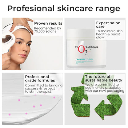O3+ Cranberry D Tan with Natural Extracts for Tan Removal, Sun Damage Protection and Skin Whitening - For Oily Skin (De Tan 300 g)  from O3+