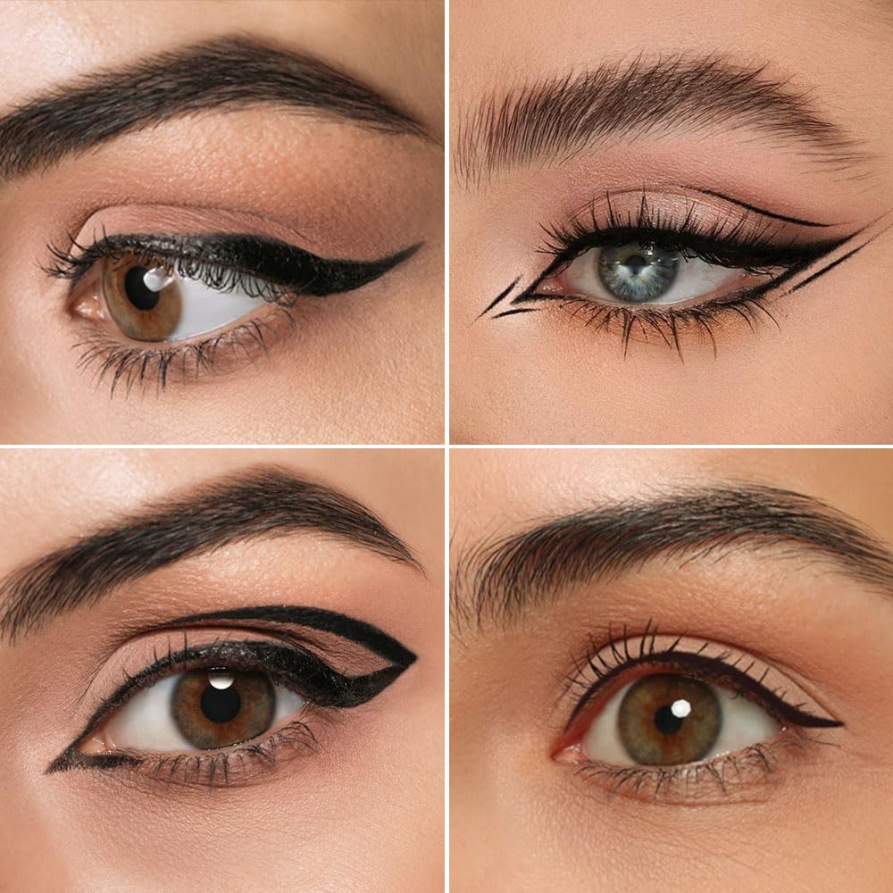 RENEE Pointy End Sketch Pen Smudge Proof Eyeliner - Matte Finish, Light Weight, Water Resistant, Long Stay Highly Pigmented with One Stroke Application Formula - Black