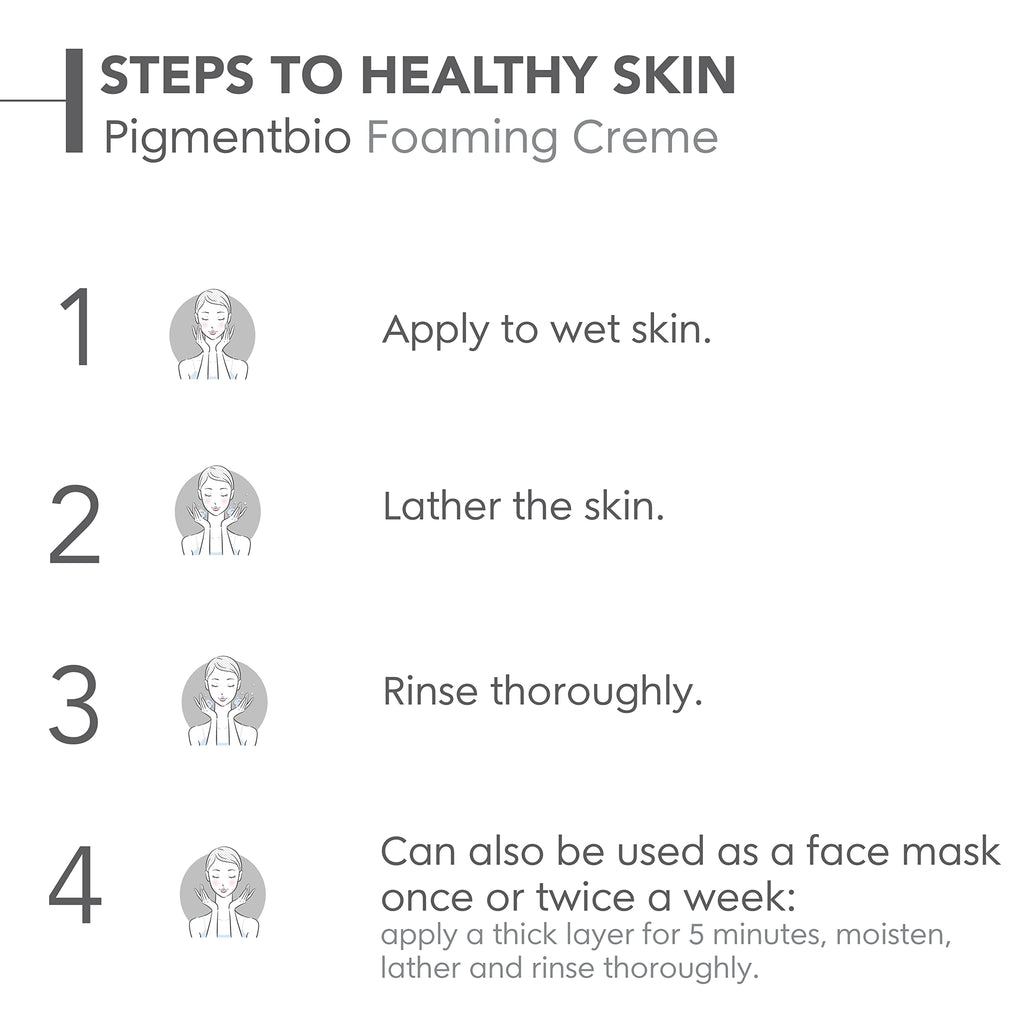 Bioderma Pigmentbio Foaming Cream Brightening Exfoliating Cleanser (Face & Body Wash) For Brightened Skin, 200 ml cleanser from Bioderma